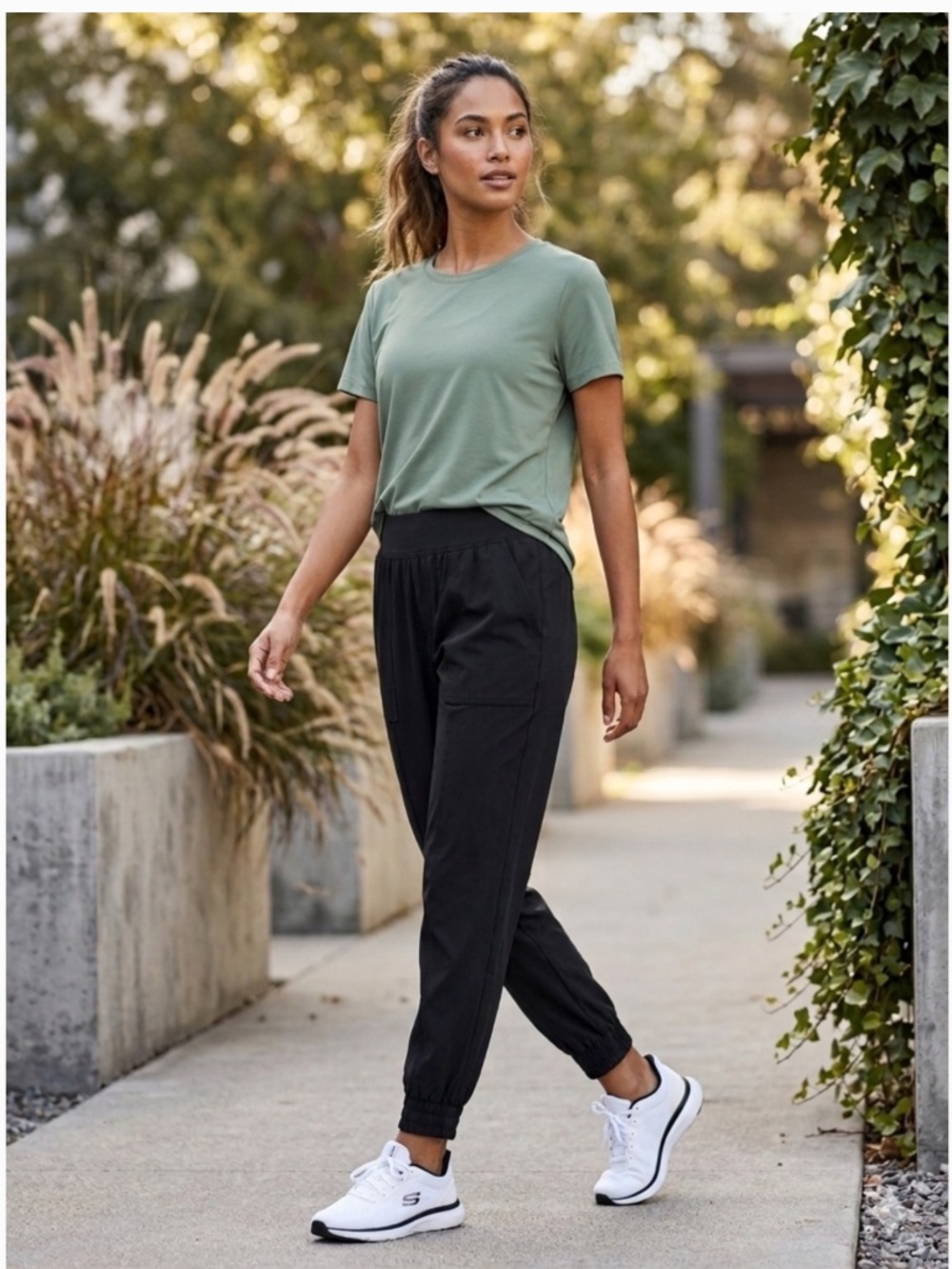 NWT CALIA Journey Collection Woven Workwear Joggers Size Large